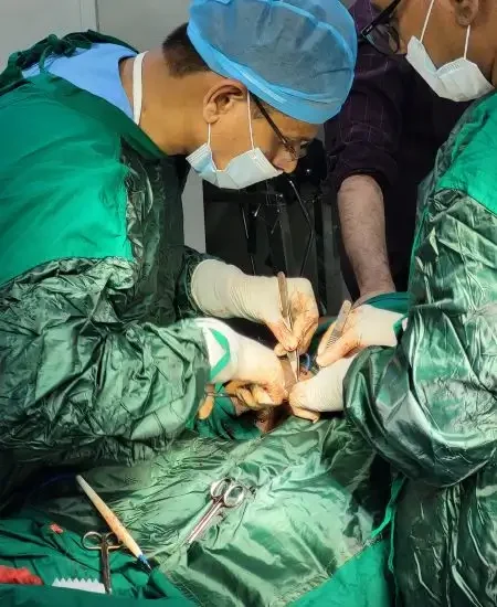 Dr. Vinayak performing Piles surgery near Wakad Pune